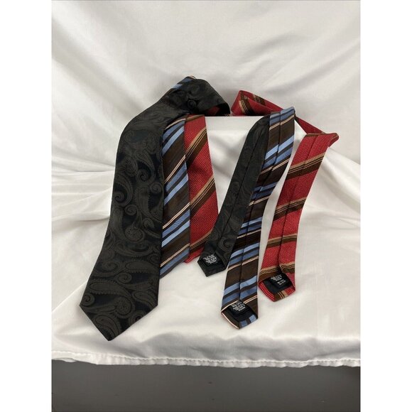 Hugo Boss (Lot Of X3) Silk Striped & Paisley Ties - Picture 6 of 8